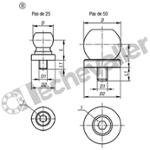 K1193.250 BILLE DE BRIDAGE POUR UNITE DE SERR