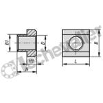 K0377.101 ECROU POUR RAINURE EN TE M10 ACIER