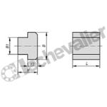 K0378.10 ECROU POUR RAINURE EN TE ACIER DE T