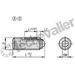 K0666.30625 VIS A BILLE ORIENTABLE SANS TETE M0