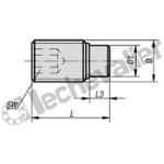 K0389.12X325 VIS DE PRESSION M12X32,5 ACIER, COM