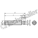 K0390.06X40 VIS SANS TETE A TETON M06 ACIER, DI