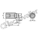 K0272.08X27 VIS DE PRESSION A POINTE M08X27 ACI