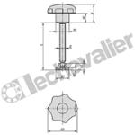 K0394.10070 BROCHE FILETEE M10 L=70,1 THERMOPLA