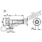 K1796.1104X10 VIS TETE RONDE A SIX PANS CRE DIN E