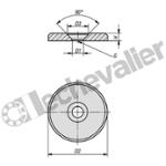 K0173.00420 RONDELLE ACIER D1=4,3, D=20