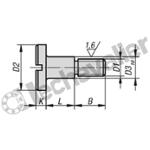 K0704.08 VIS D’ARRET AVEC FENTE M08 ACIER, D