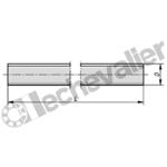 K1960.031 TIGE FILETEE DIN976-1 FILETAGE A DR