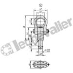 K1919.12110X35 ANNEAU LEV. BROCHE AUTO. D1=10, L1=
