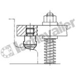 K0282.210 SUPPORT OSCILLANT M10 D1=20, FORME: