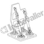K1190.5040 KIT DE FIXATION AVEC TENON DE SERRA