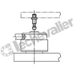 K0910.108090 VIS DE SERRAGE B=M08 C=9 ACIER
