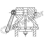 K0174.212 MANETTE M12, FORME:N ACIER