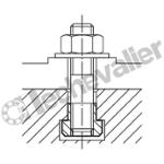 K0377.101 ECROU POUR RAINURE EN TE M10 ACIER