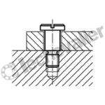 K0704.08 VIS D’ARRET AVEC FENTE M08 ACIER, D