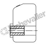 K0412.3012 DOUILLE DE REDUCTION 30X12 ACIER, D