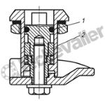 K0527.17601 VERROUS QUART DE TOUR AVEC CAME ETA