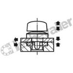 K1061.817 VERROU QUART DE TOUR D=8 L=17 ACIER