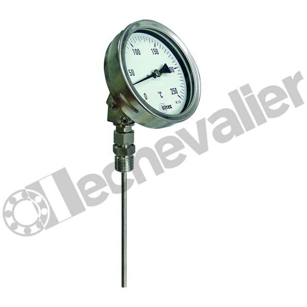 204010 THERMO. TT INOX D100 - 400°C 1/2 - 150X6mm ORIENTABLE - CITEC